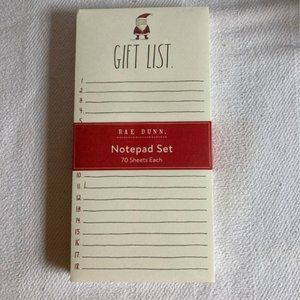 Rae Dunn Christmas Notepad Set
